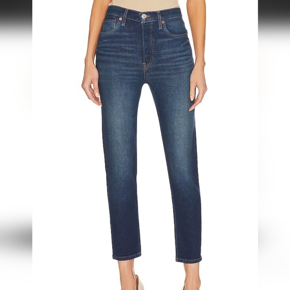 Re/Done high rise ankle crop jeans 26